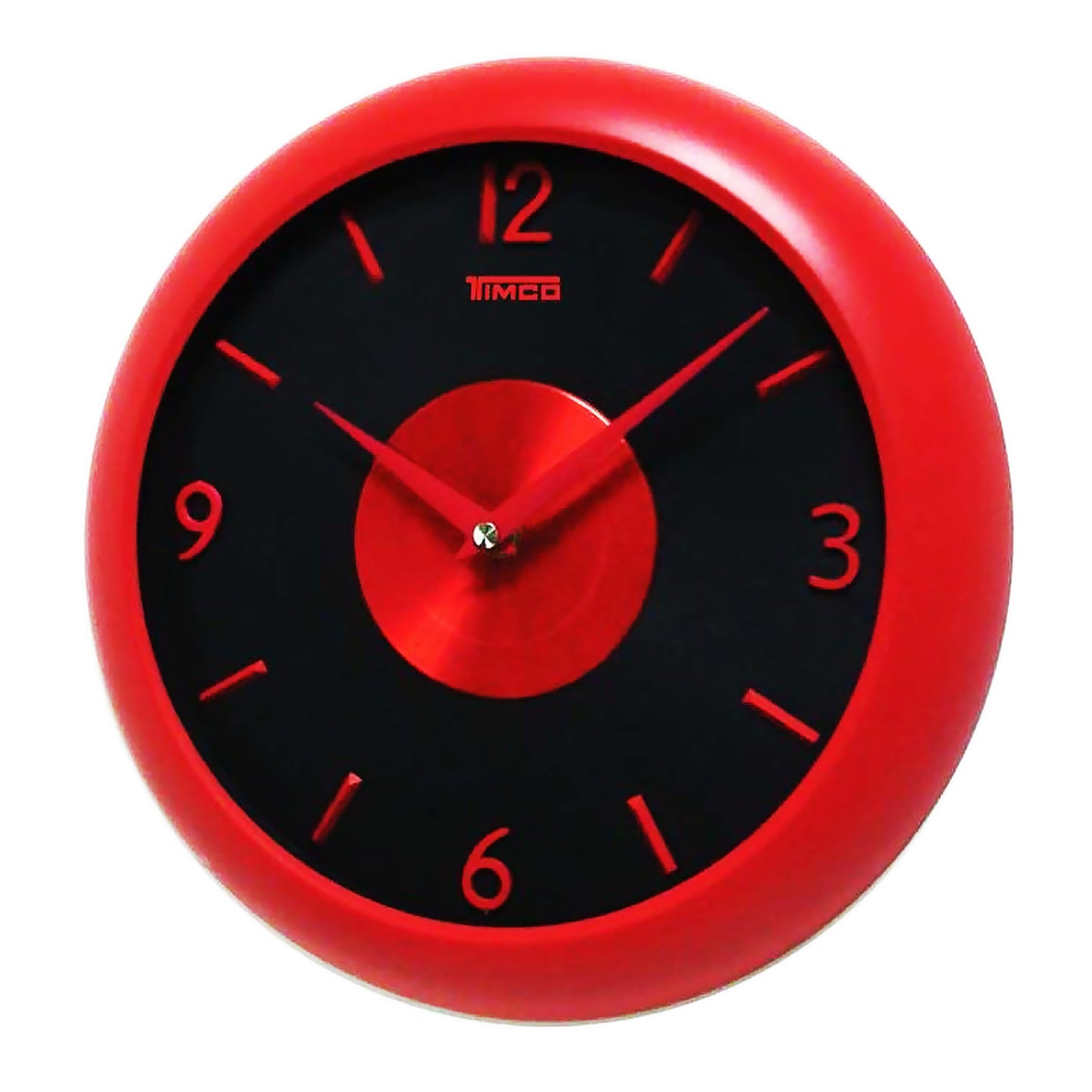 Reloj de Pared Analógico Rojo Estilo Clásico Decorativo Timco CEAL-RO