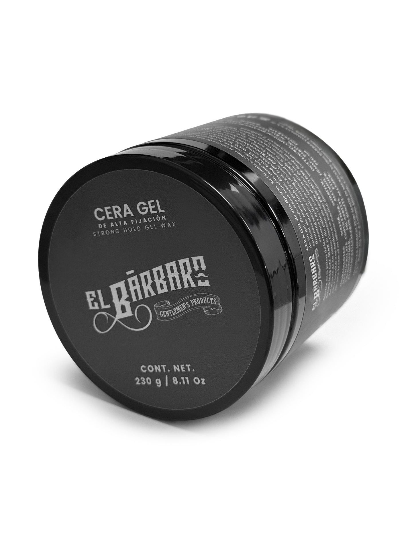 Cera Gel para Cabello Hombre Fijación Alta con Acabado de Gel Hidratante Sin Petrolatos El Bárbaro 230g