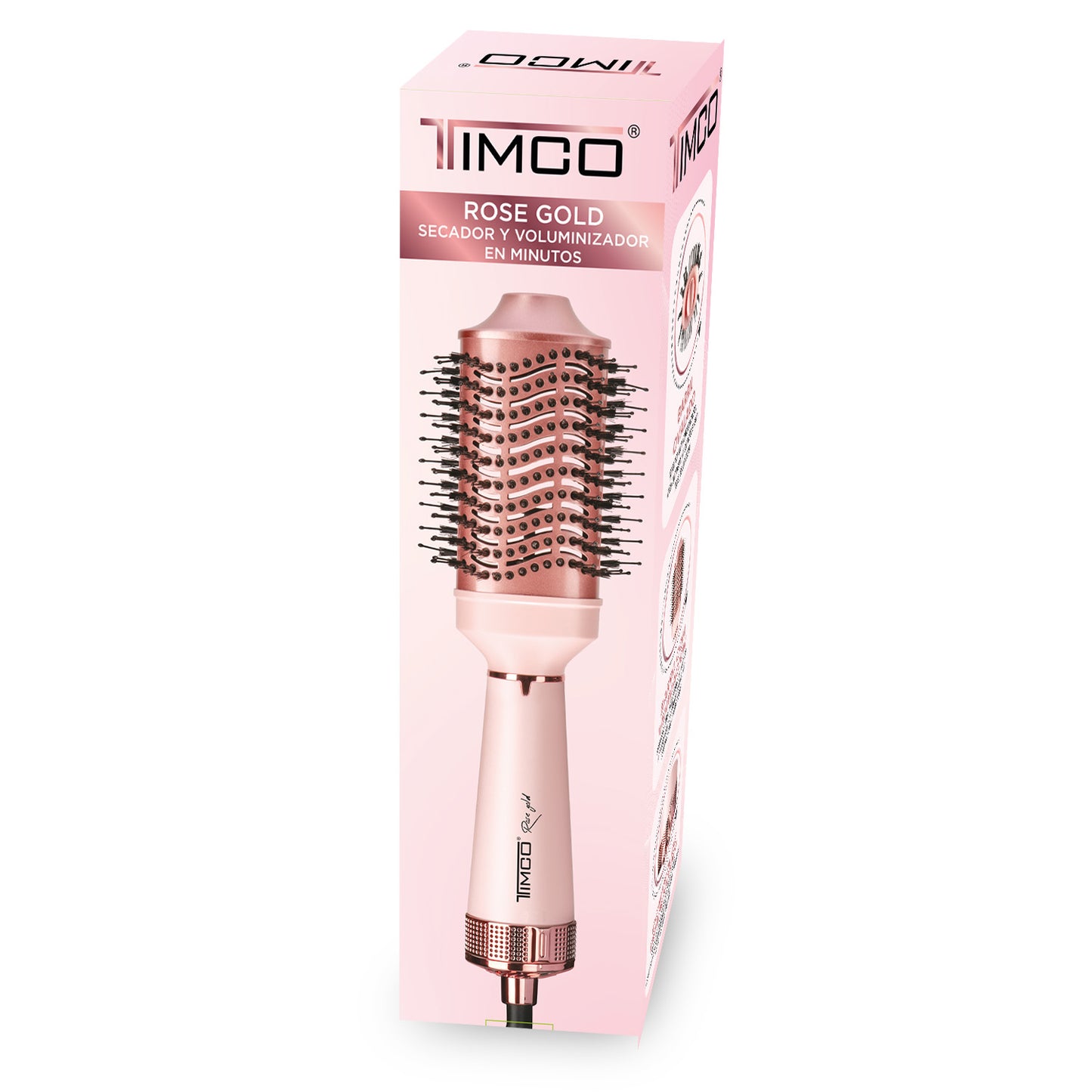 Cepillo de Aire Electrico de Cabello Barril de Ceramica y Keratina Timco AJHB2007