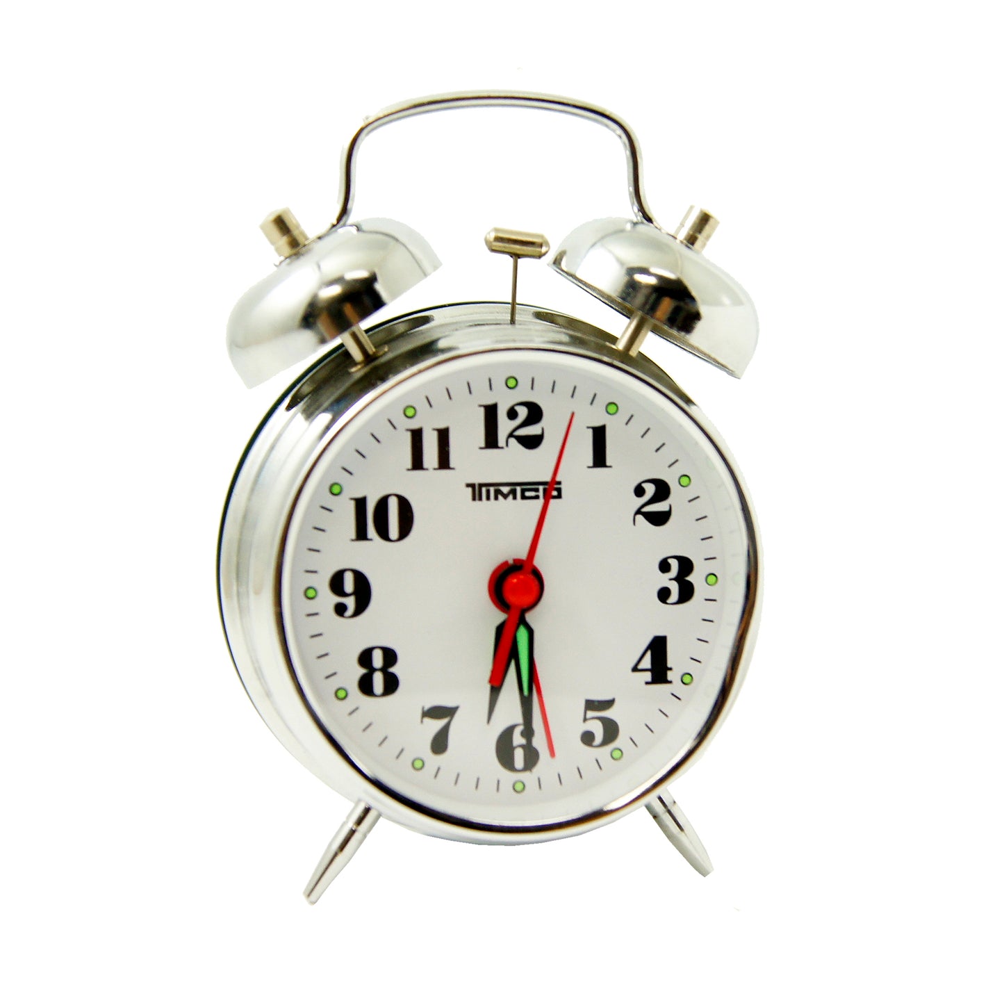 Reloj Despertador de Cuerda Metálico Decorativo Timco AL-8023 P