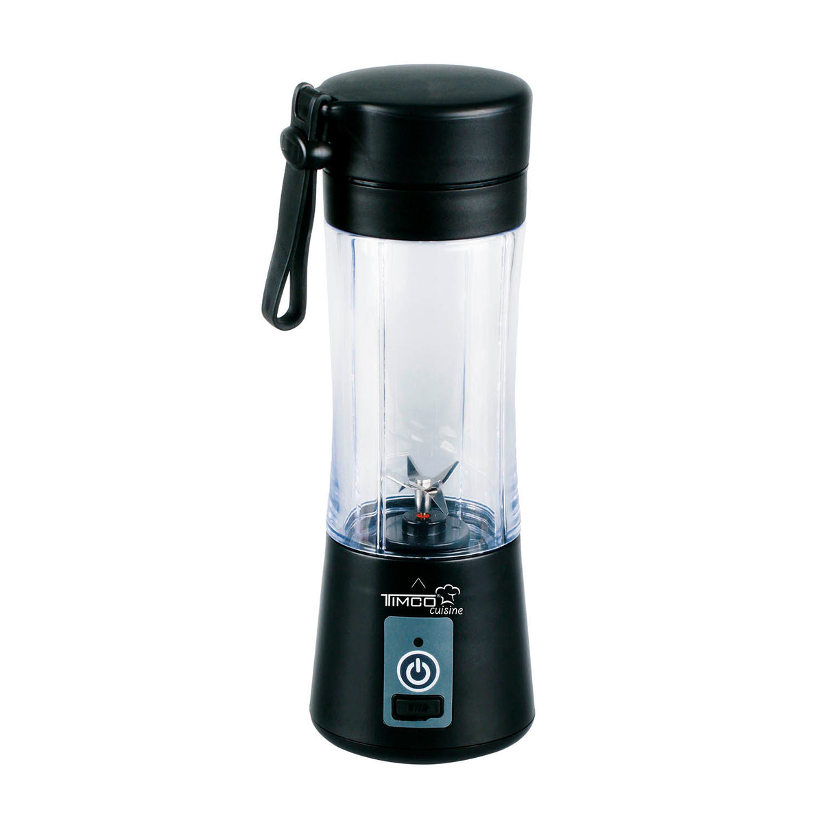Licuadora Portatil TIMCO LICMDL09 Inalambrica 380 ml 6 Cuchillas Carga USB y Base Antideslizante