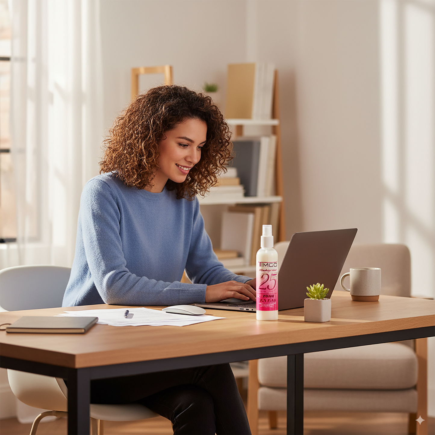 Spray Multibeneficios Protector térmico 25 en 1 Sin enjuague Unisex Total Power Timco LIQ25