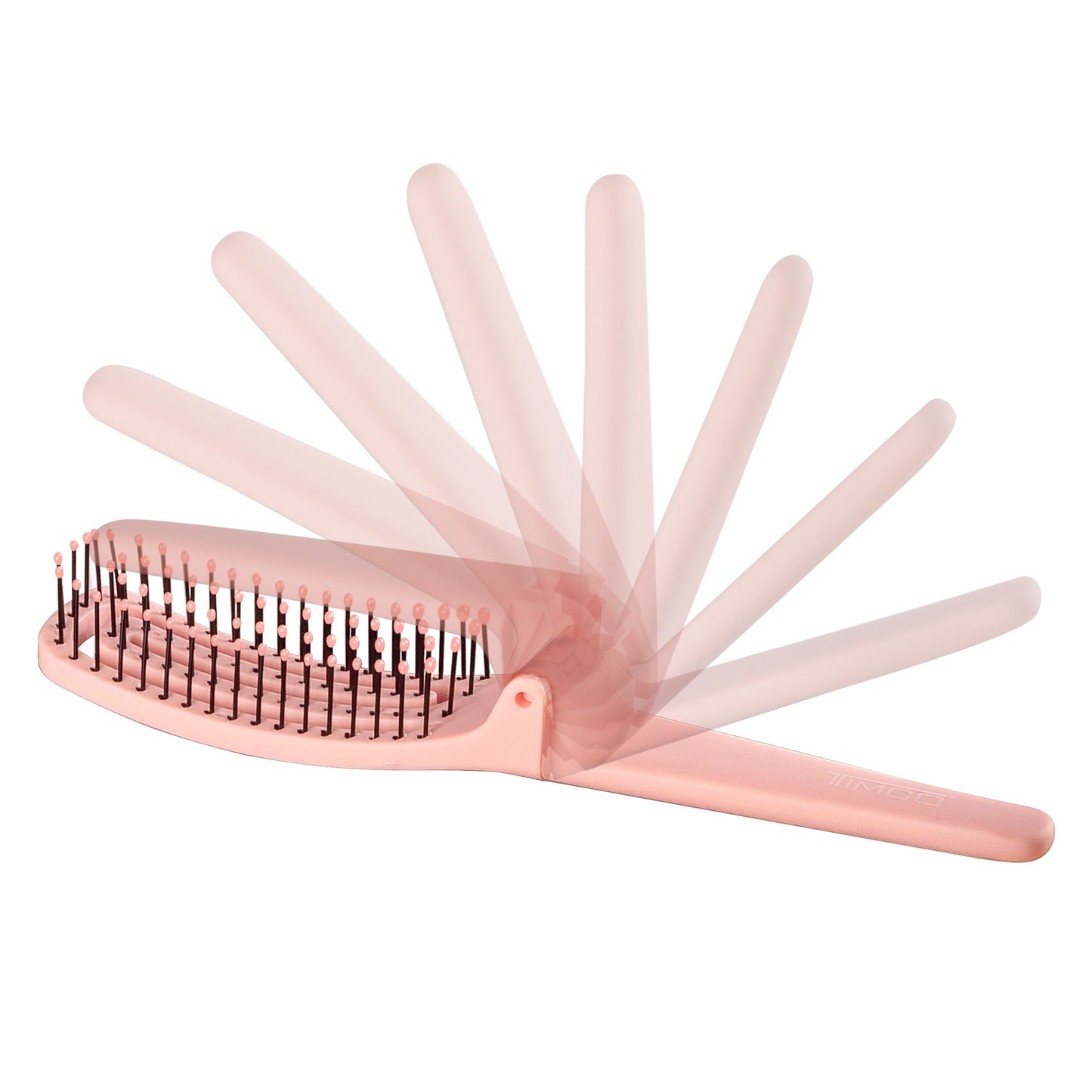 Cepillo de Cabello Plegable Compacto Ideal para Viaje Cerdas Suaves Timco C6120