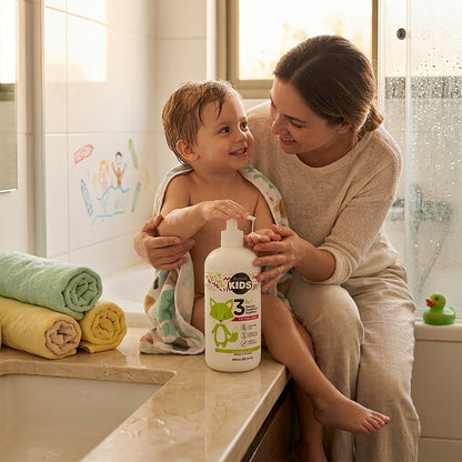 Shampoo Acondicionador Gel de Baño 3 en 1 Activeé Kids Hidratación y Protección Solar para Piel y Cabello