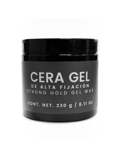 Cera Gel para Cabello Hombre Fijación Alta con Acabado de Gel Hidratante Sin Petrolatos El Bárbaro 230g