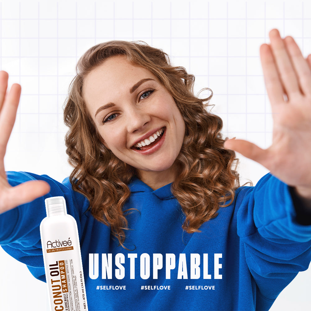Acondicionador Activee Professional Coconut Oil Tecnologia para cuidado Cabello con Perdida de Color Quebradizo y con Frizz Libre de Sal