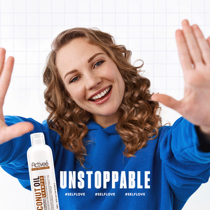 Acondicionador Activee Professional Coconut Oil Tecnologia para cuidado Cabello con Perdida de Color Quebradizo y con Frizz Libre de Sal