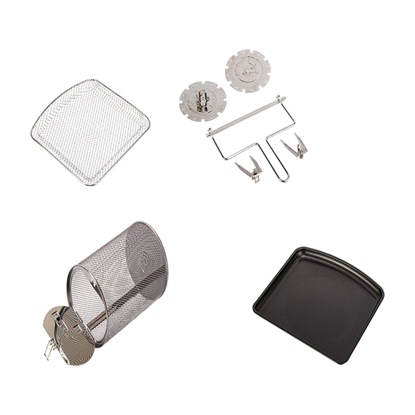 Freidora de Aire Eléctrica con Rotación 12 L Horno Conveccion Multifuncional 10 preajustes Temporizador digital Pantalla táctil Timco AF009