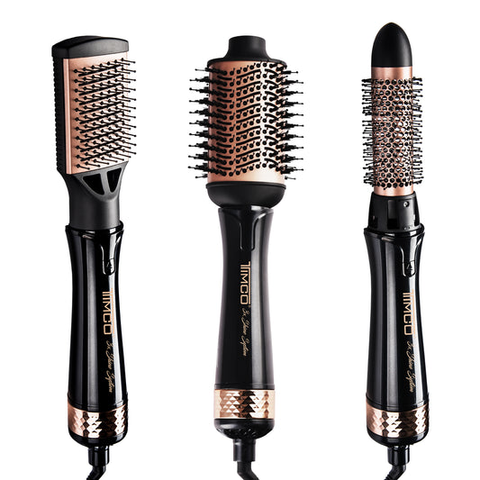 Cepillo de Aire Electrico Secadora de Cabello 3 Cabezales Intercambiables Timco AJ-819