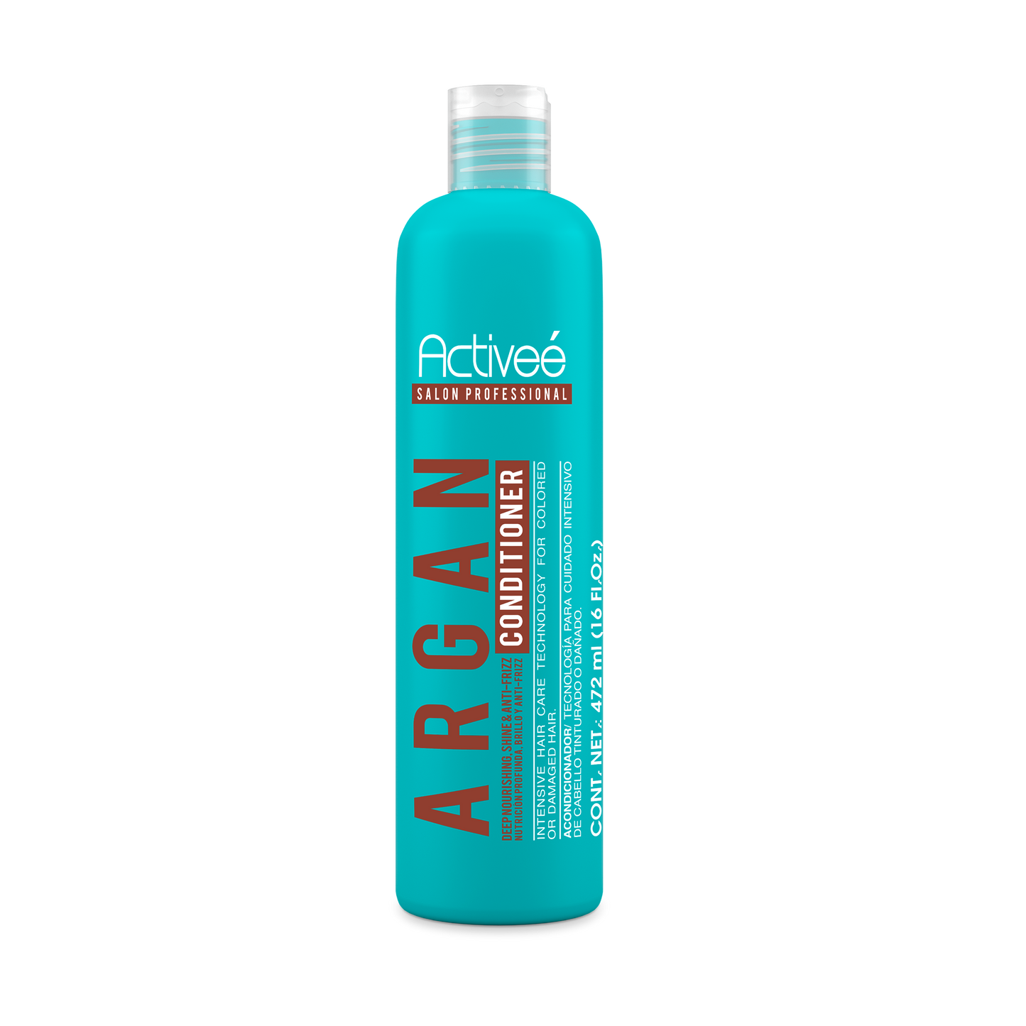 Acondicionador Activee Professional Argan  Tecnologia para cuidado Intensivo de Cabello Teñido o Dañado Libre de Sal