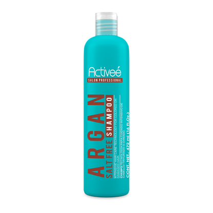 Shampoo Activee Professional Argan Tecnologia para cuidado Intensivo de Cabello Teñido o Dañado Libre de Sal
