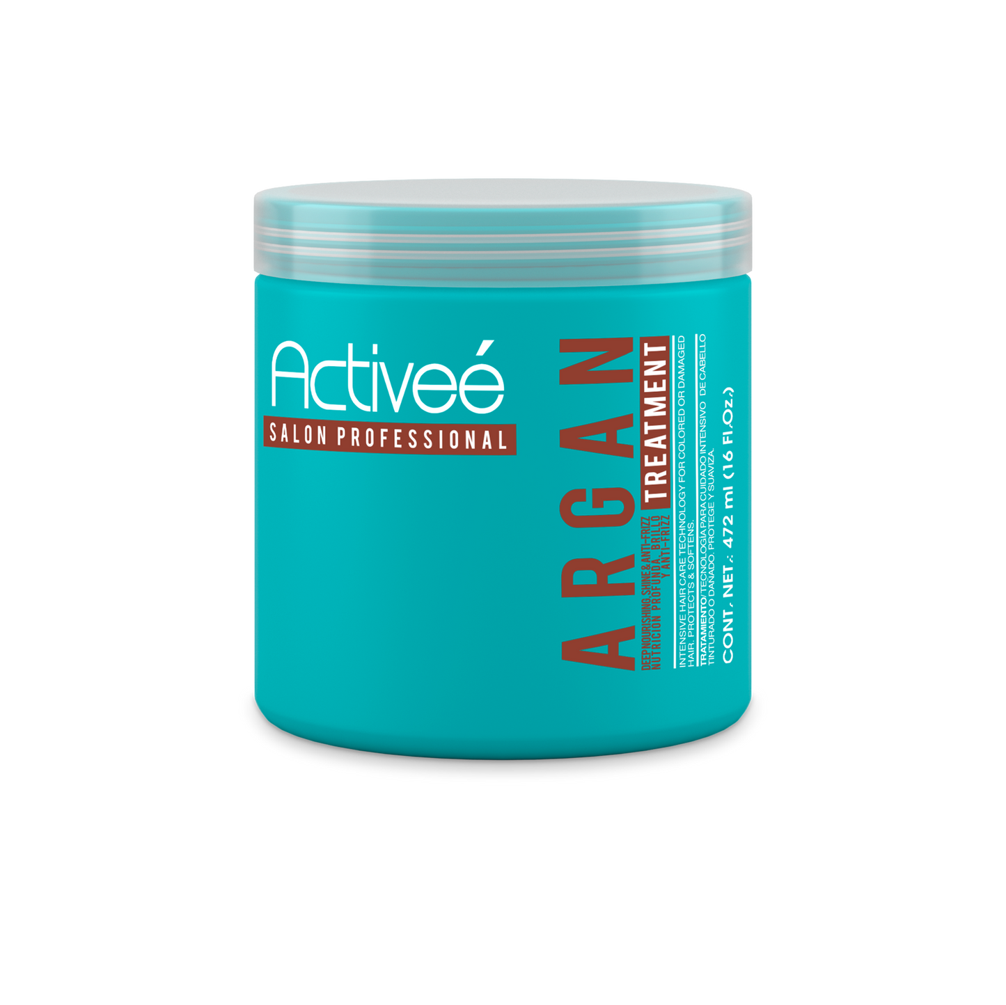 Tratamiento Capilar Activee Professional Argan Tecnologia para cuidado Intensivo de Cabello Teñido o Dañado Libre de Sal