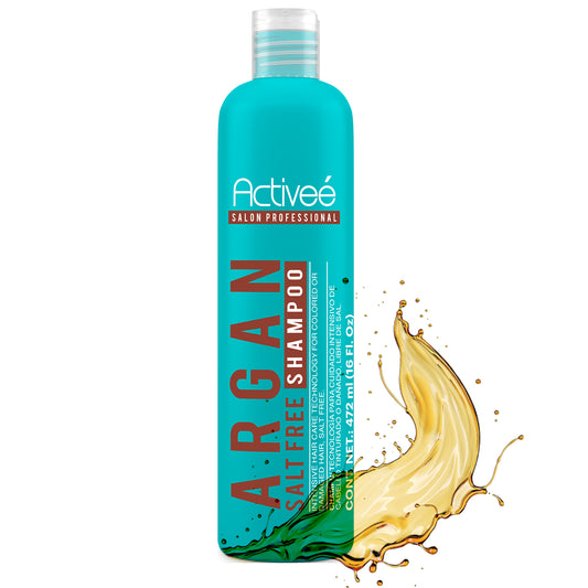 Shampoo Activee Professional Argan Tecnologia para cuidado Intensivo de Cabello Teñido o Dañado Libre de Sal