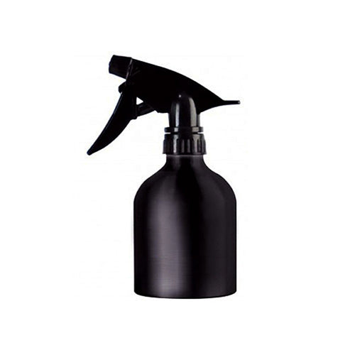 Atomizador Spray Botella de Aluminio Negro 325 ml Salon de Belleza Estetica Timco
