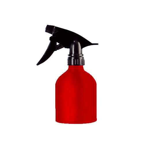 Atomizador Spray Botella de Aluminio 325 ml Estetica Salon de Belleza Timco Rojo