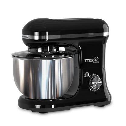 Batidora de Pedestal 5 L 300W 6 Velocidades con Gancho, Paleta y Globo Función Pulso BAT1107 Timco