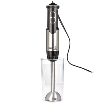 Batidora Multifuncional de Inmersion 4 en 1 Licuadora de Mano Acero Inoxidable Timco BAT2203