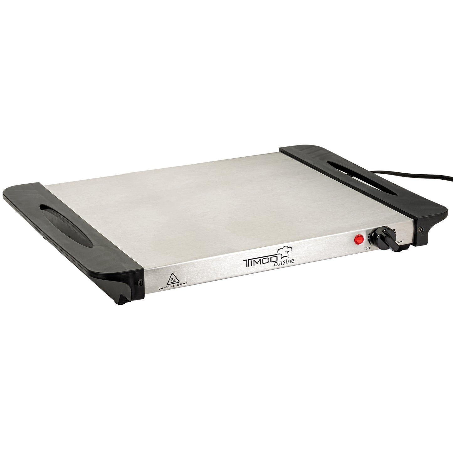 Plancha Eléctrica de Calentamiento Mantiene Alimentos Calientes Bandeja Acero Inoxidable Timco BCE200
