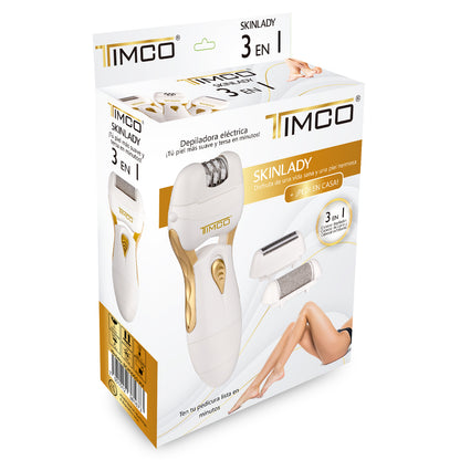 Depiladora Rasuradora Removedor de Callos Inalambrica 3 en 1 Timco BCM1000 MX