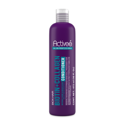 Acondicionador Activee Professional Biotin+Colagena Renueva Nutre y Fortalece Cabellos Opacos y Procesados Libre de Sal