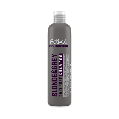 Shampoo Activee Professional Blonde & Grey Reduce la Oxidacion del Cabello con Canas y Decolorado dandole un tono plateado natural