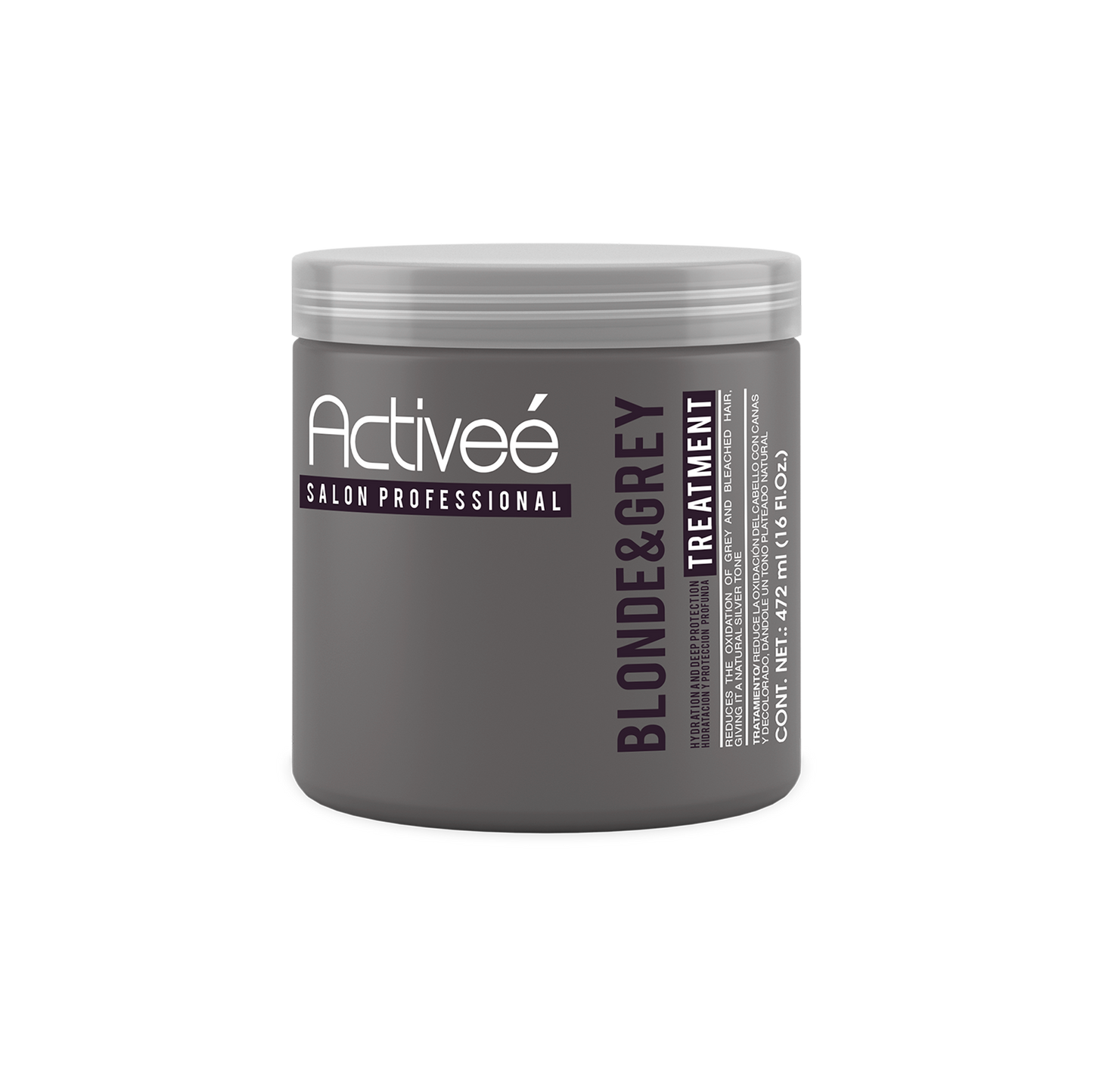 Tratamiento Capilar Activee Professional Blonde & Grey Reduce la Oxidacion del Cabello con Canas y Decolorado dandole un tono plateado natural