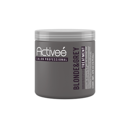 Tratamiento Capilar Activee Professional Blonde & Grey Reduce la Oxidacion del Cabello con Canas y Decolorado dandole un tono plateado natural