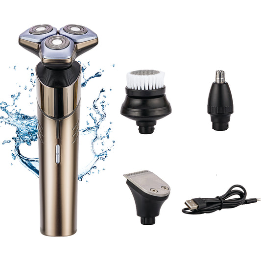 Rasuradora Electrica Recargable 4 en 1 Resistente al agua IPX7 Uso Humedo o Seco Timco BSK311