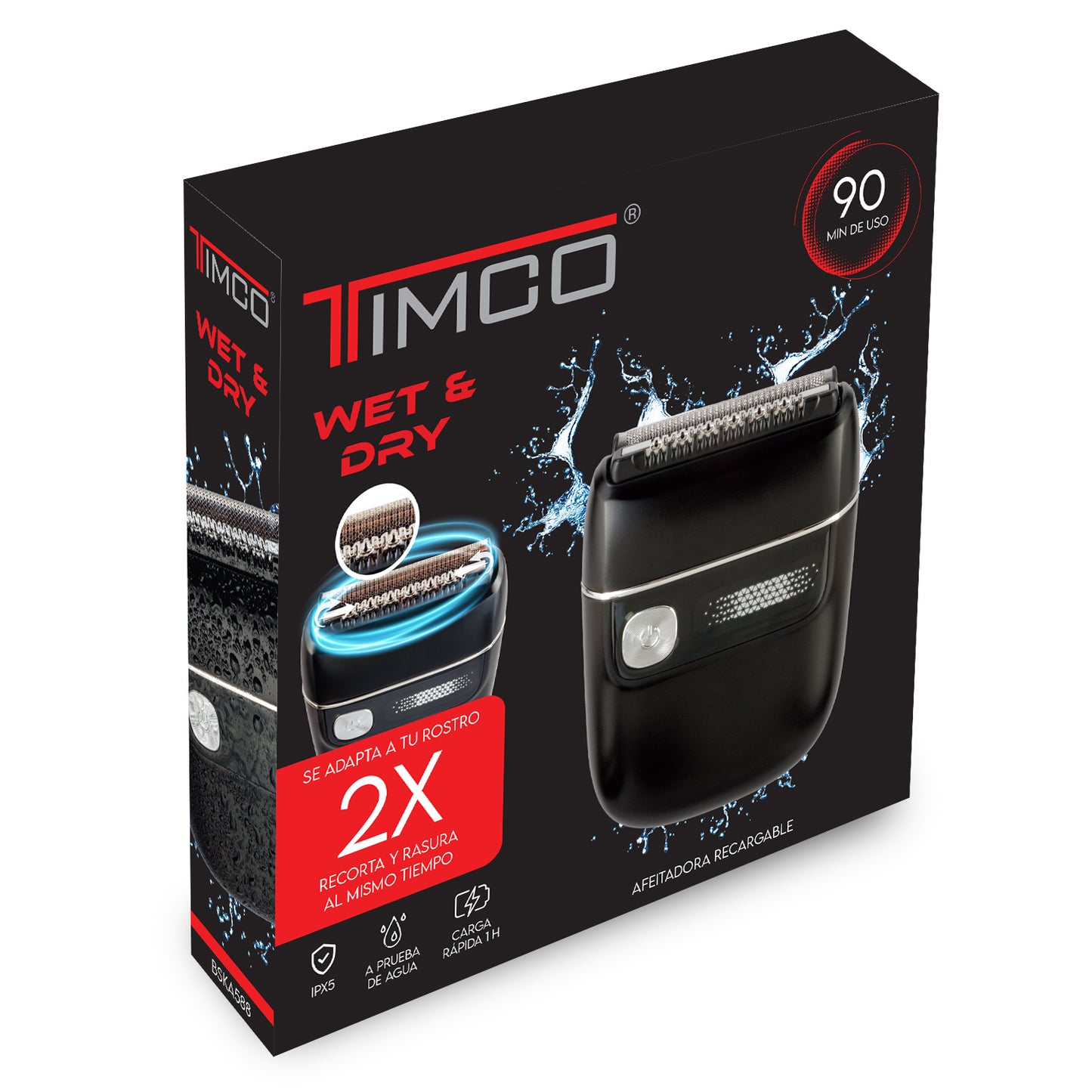 Rasuradora Afeitadora Mini Recargable Shaver Resistente al Agua Portátil Timco BSKA588