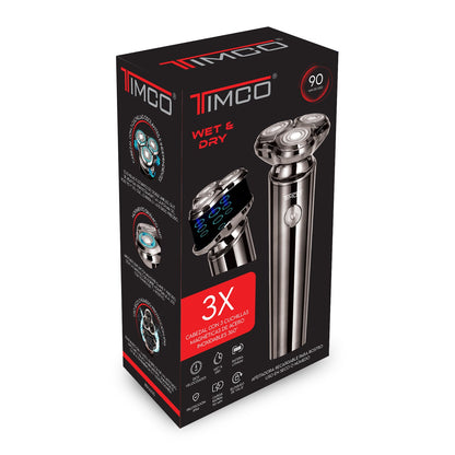 Rasuradora Afeitadora Recargable Inalambrica para Rostro Resistente al Agua IPX6 Timco BSKA635