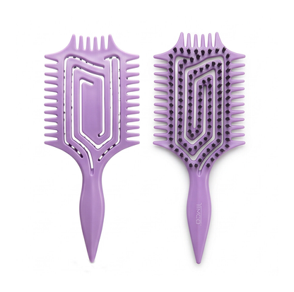 Cepillo Para Cabello Rizado TIMCO C6305 Nylon Antiestático, Definidor de Rizos y Secado Rapido