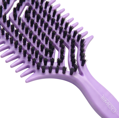 Cepillo Para Cabello Rizado TIMCO C6305 Nylon Antiestático, Definidor de Rizos y Secado Rapido