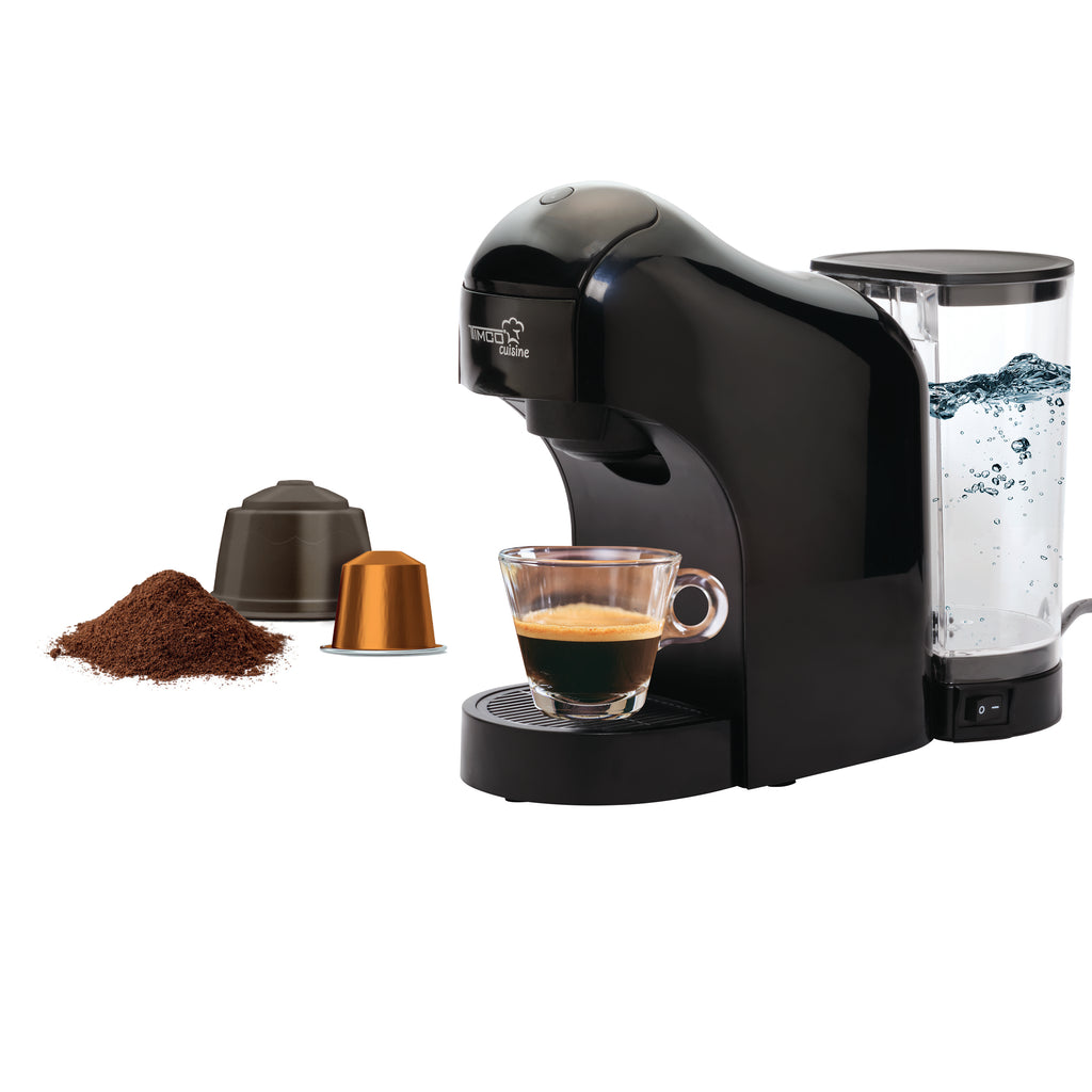 Cafetera Timco Multicapsula prepara tu cafe con Capsulas o cafe en pol –