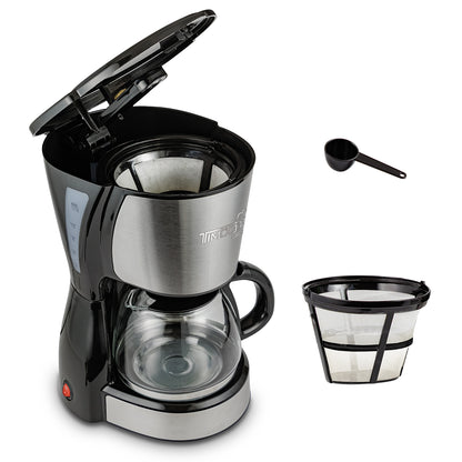 Cafetera Eléctrica 12 Tazas con Filtro Permanente Antigoteo con Placa Calefactora CAFWJ-9006 Timco