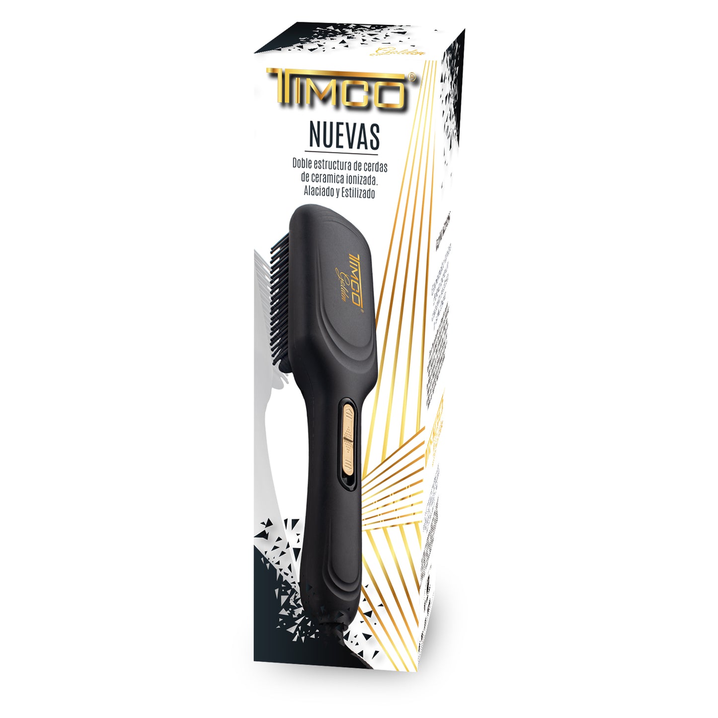 Cepillo Alaciador Electrico de Cabello Generador De Iones Timco CE-003N