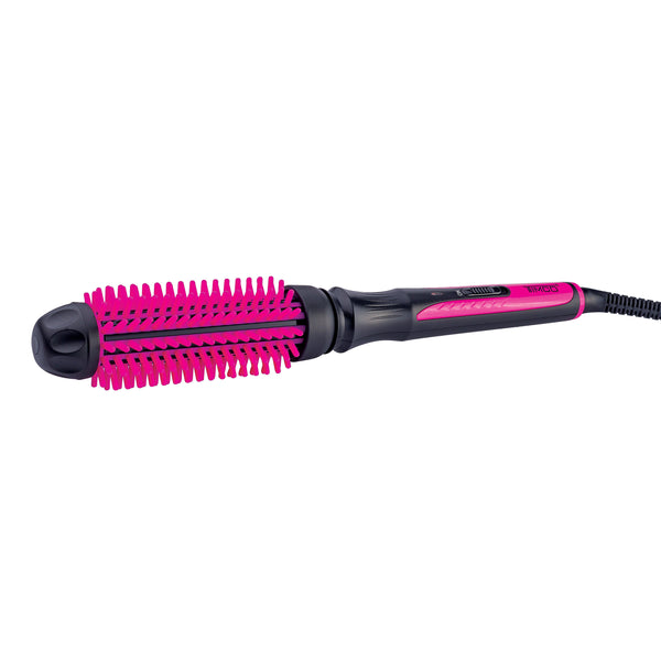 Cepillo Alaciador Electrico de Cabello Cerdas de Silicona Rizador Timco CE-260