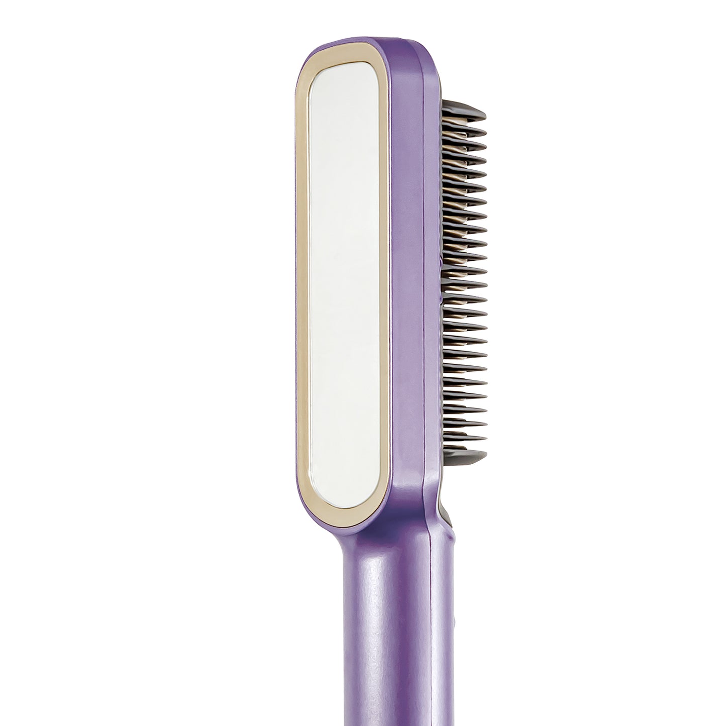 Cepillo Alaciador Electrico de Cabello Con Espejo Doble Tipo de Cerdas Timco CE681