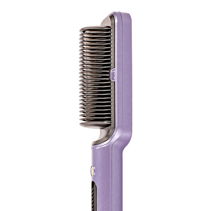 Cepillo Alaciador Electrico de Cabello Con Espejo Doble Tipo de Cerdas Timco CE681