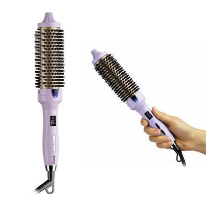 Cepillo Térmico 2 en 1 Alaciador y Rizador Iones Negativos Ceramica Turmalina, 100‑230°C Pantalla LED CEQY‑2066 Timco