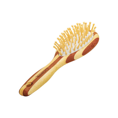 Cepillo de Cabello Madera Natural Acolchado Cuidado del Cuero Cabelludo Timco CMC01