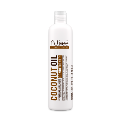 Acondicionador Activee Professional Coconut Oil Tecnologia para cuidado Cabello con Perdida de Color Quebradizo y con Frizz Libre de Sal