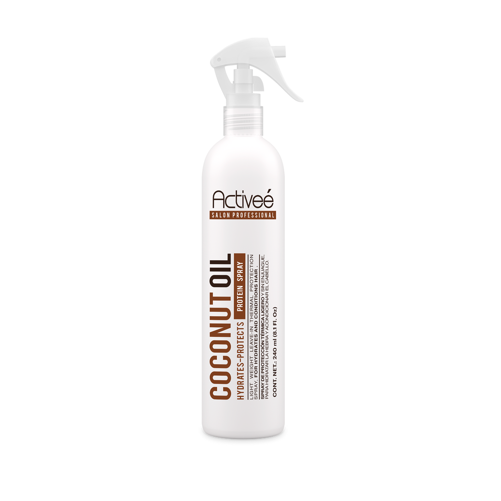 Proteina Capilar Activeé Professional Coconut Oil Tecnologia para cuidado Cabello con Perdida de Color Quebradizo y con Frizz Libre de Sal