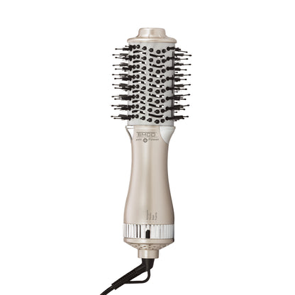 Combo Plancha Alaciadora para Cabello y Cepillo Secador de Cabello 2 en 1 Timco COM416