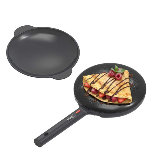 Crepera Eléctrica 22 cm 600W Antiadherente con Función Plancha Crepas CREPJK‑51 Timco