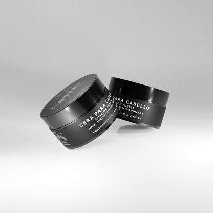 Cera para Cabello, Barba y Bigote Hombre Fijación Fuerte Sin Residuos Con Aceite de Ricino El Bárbaro 120g