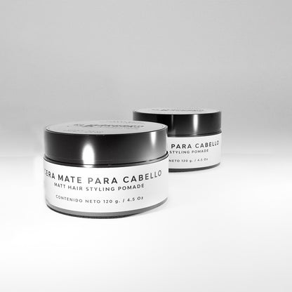 Cera Mate para Cabello Hombre Acabado Natural Volumen y Textura Con Cera de Abeja Sin Parabenos El Bárbaro 120g