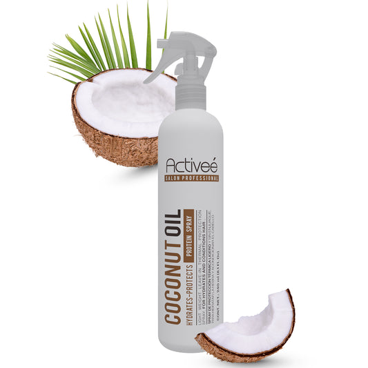 Proteina Capilar Activeé Professional Coconut Oil Tecnologia para cuidado Cabello con Perdida de Color Quebradizo y con Frizz Libre de Sal