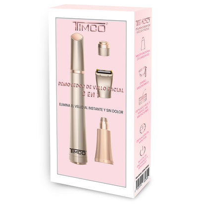 Depiladora Rasuradora Facial Flawless 3 en 1 Timco DGK3500