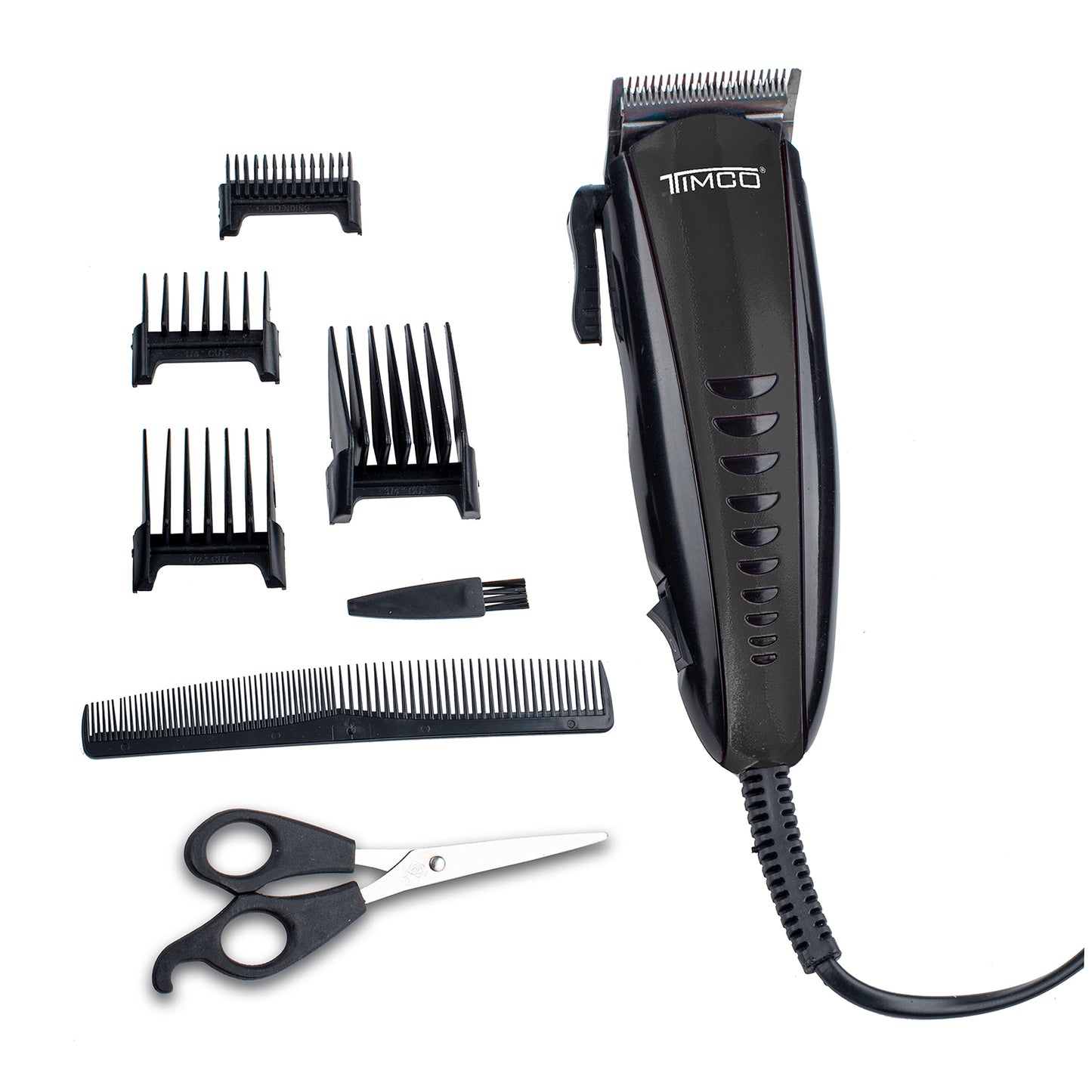 Maquina de Corte Cabello Barba Eléctrica Clipper Trimmer Peines Guia de Aumento Timco HC-202 N