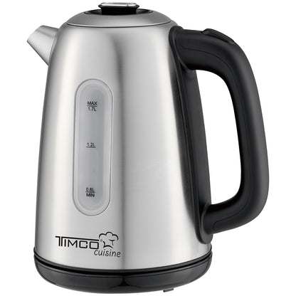 Tetera Electrica de Acero Inoxidable Capacidad de 1.7 Litros Jarra Electrica Apagado Automatico Timco JE8701R